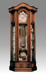 Grandfather Clock 527 curio clock walnut